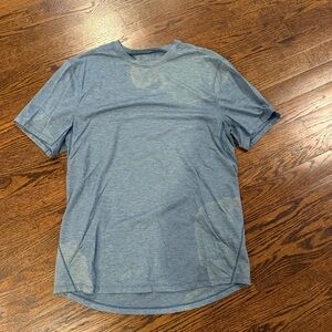 lululemon athletica Heathered Blue Short Sleeve Tee